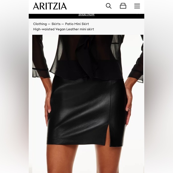 Aritzia Skirts Aritzia Patio Mini Skirt Poshmark